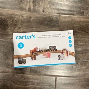 Carter’s Wooden Barn Train & Track Set
